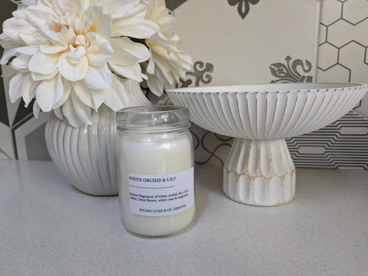 White Orchid & Lily